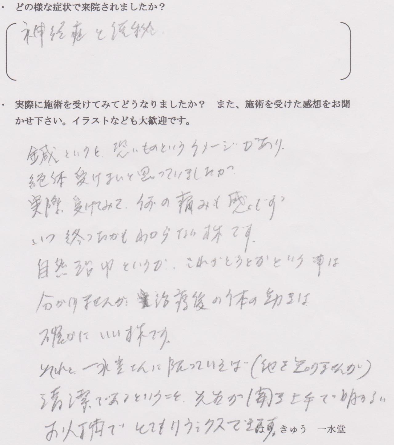 めまい、頭痛、肩こり、背中の痛み、耳鳴り、耳の詰まり