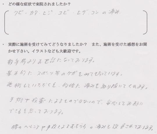 鍼灸千葉市緑区40代男性