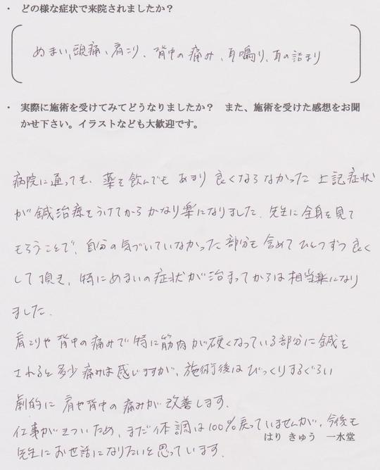 千葉市鍼灸30代男性